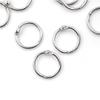 50 Pcs Staple Book Binder 20Mm Outer Diameter Loose Leaf Ring Keychain