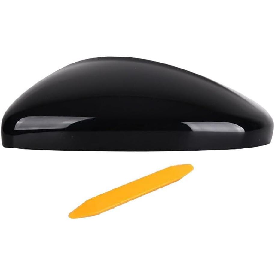 Right Passenger Side Mirror Cover Replacement Compatible With Volkswagen Jetta      2024 Rearview Mirror Cover Without Turn Signal (Black right)