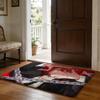 Hot Anime CChainsaw MMan Floor Mat Soft Flannel Absorbent Mat Non-Slip Rug Home Bedroom Bathroom