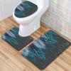 Текстурированный туалетный трехсекционный напольный коврик, ванный трехсекционный ковер, придверный коврик