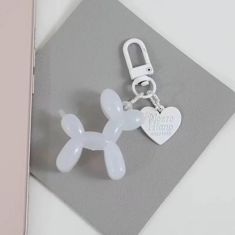 Мультяшные акриловые воздушные шары с собакой брелки для женщин Y2k сумка кулон пара автомобиль брелок ювелирные изделия подарок украшения аксессуары