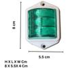 8 Pcs Green LED Side Marker Clearance Lights 12V 2×2 Inch for Trailer RV Truck – Universal