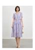 Jacquard cross dyed dress