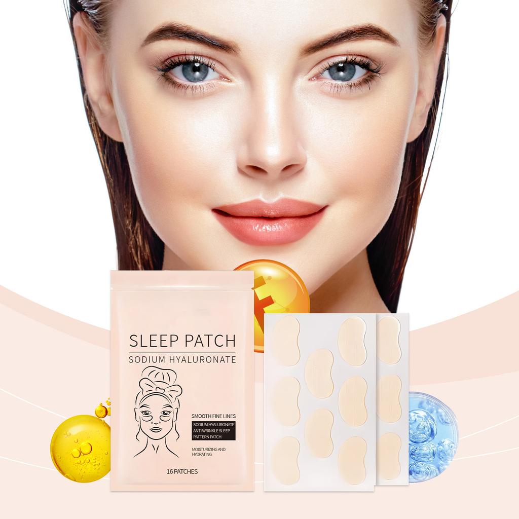 Facial Anti-wrinkle Sleep Patch Sodium Hyaluronate Nasolabial Fold Patch Light Lines Compact