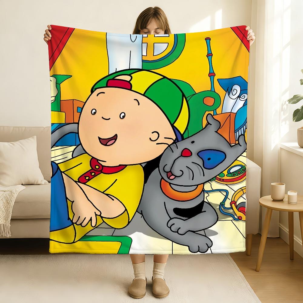 Cartoon Baby Friend C Caillou Blanket Soft and Skin Friendly For Couch Bed Napping Bedspread All Seasons Comforter