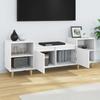 Vidaxl Szafka Pod Tv, Biała, 80X36X50 Cm, Materiał Drewnopochodny