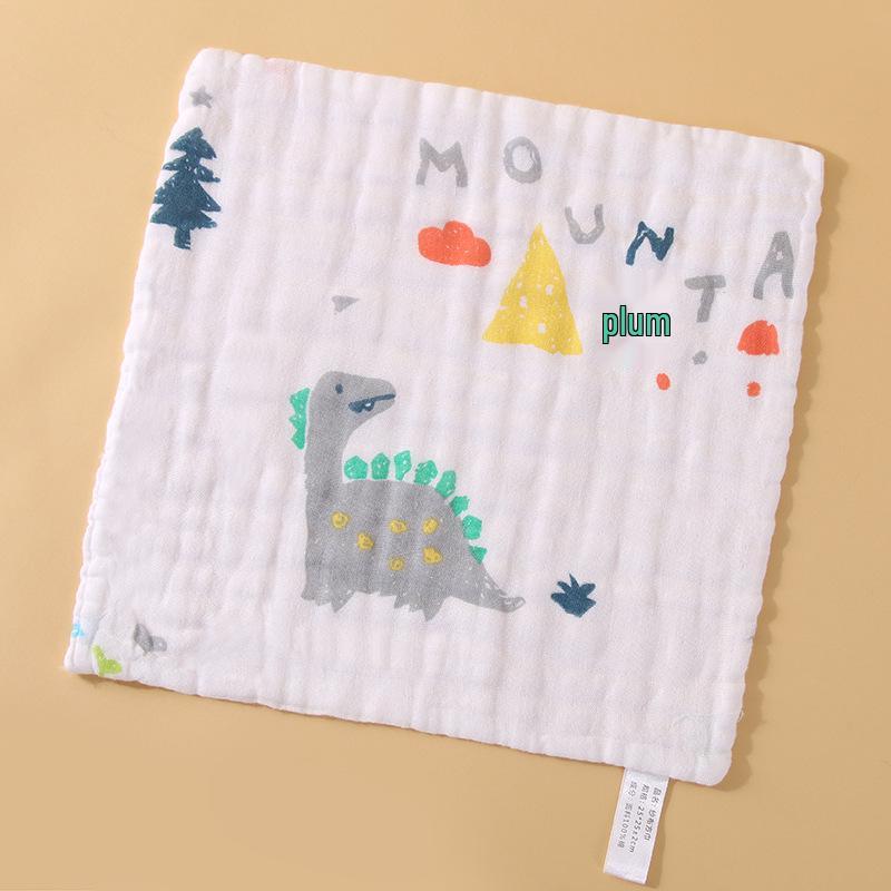 Мультяшное мягкое впитывающее 6-слойное детское марлевое банное полотенце - Детская махровая салфетка из чистого хлопка