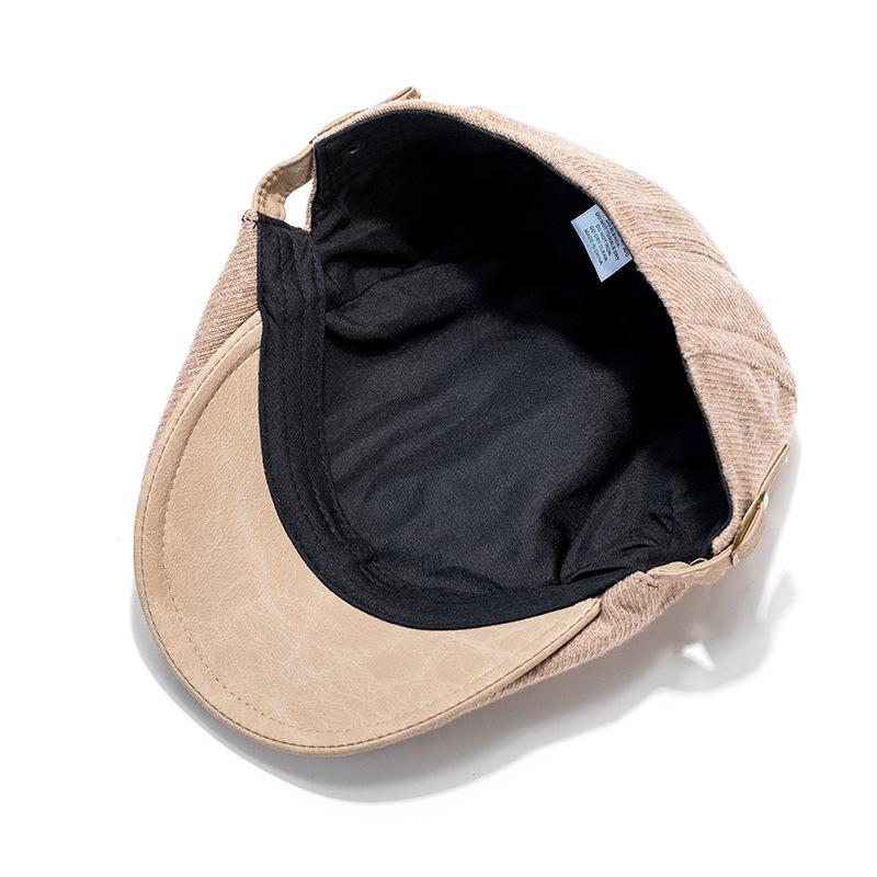 Осенне-зимняя кепка с козырьком для мужчин, винтажная вельветовая кепка Forward, женская теплая кепка-берет в британском стиле