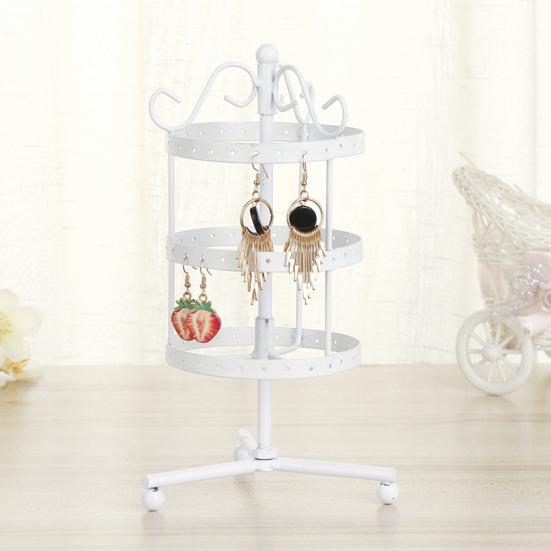 3/4 слоя вращающихся круглых серег ювелирных изделий стеллаж для выставки товаров стенд держатель дисплея