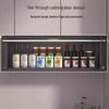 Modern Black Under-Cabinet Pull-Down Spice Rack