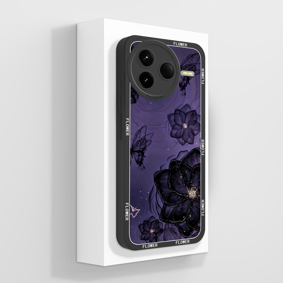 Для Redmi K80 K30 K30i K30S K40 K40S K50 K60 K60E K70 K70E Pro Gaming Ultra Turbo 3 4 Чехол Pretty Flower Мягкий силиконовый противоударный чехол для Redmi Capa