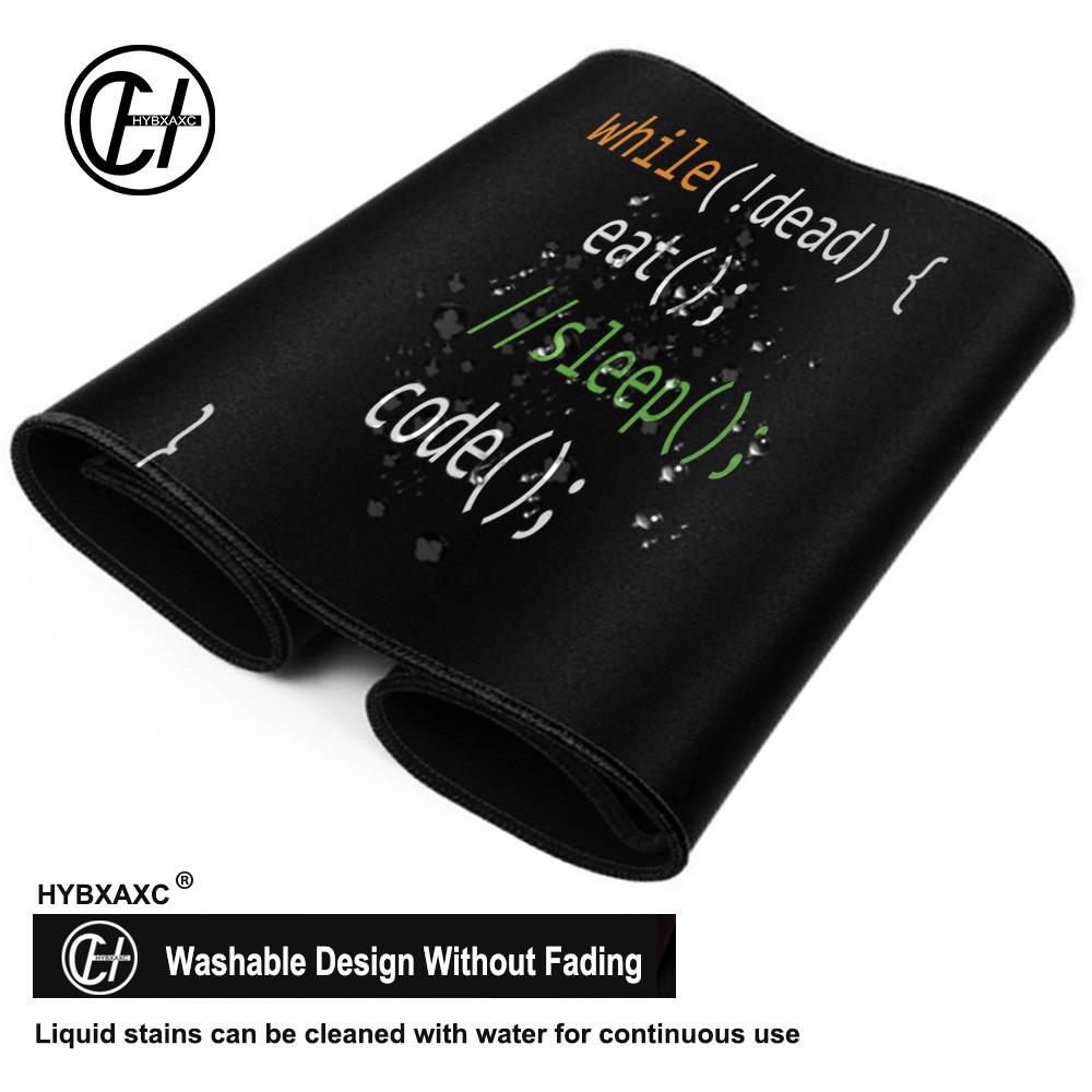 Python Programmer Eat Code Sleep Mouse Pad Printing Computer Mens Anime Gaming Table Carpet Gamer Play PC Keyboard Desk