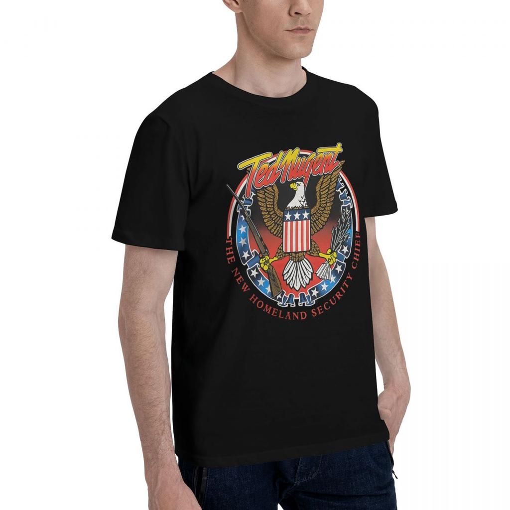 Ted Nugent 2005 Tour Dates Concert 100 Cotton Casual Breathable Confortable Clothes Mens Clothing Brands Mens Tops