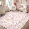 Vintage Persian Floral Medallion Living Room Floor Mat Anti-slip Large Area Carpet Home Decoration