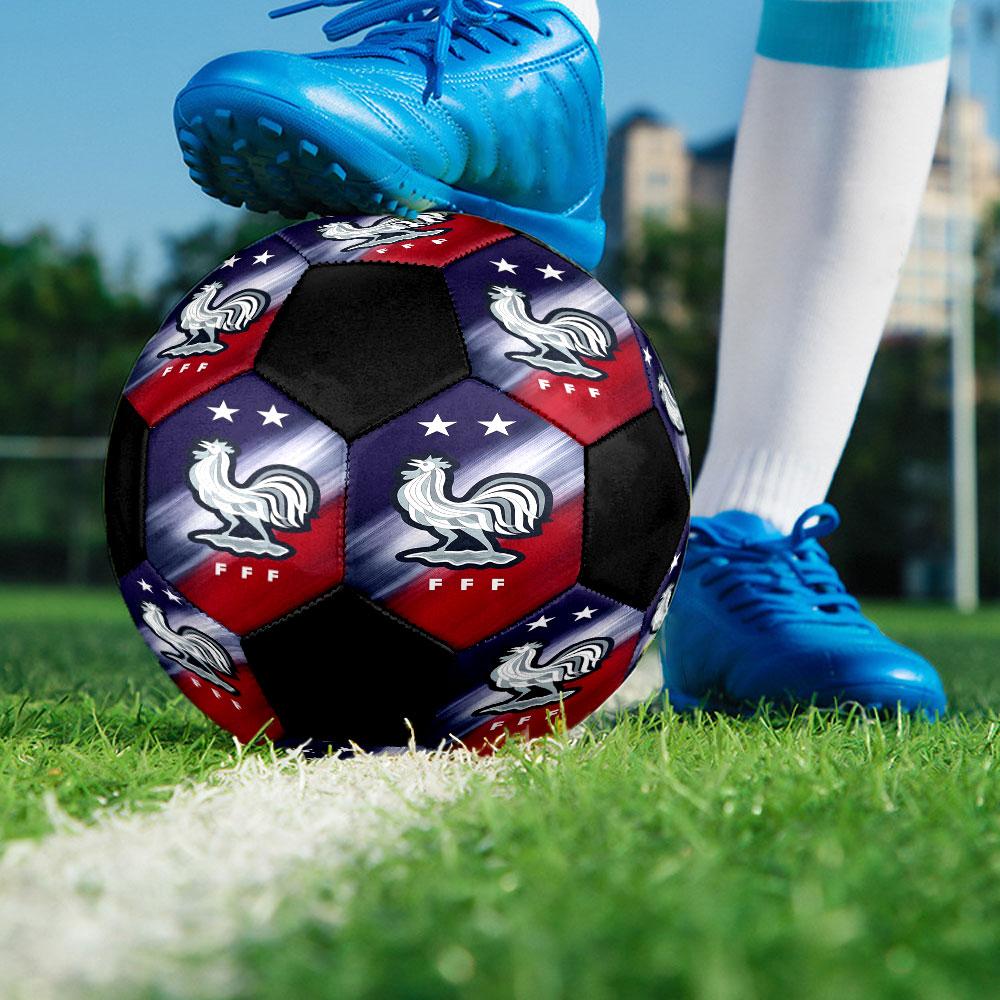 1pc France National Football Team Soccer Ball Size 5 Indoor Soccer Ball Fashion Colorful Backyard Game - Great For Sports Fans Gift HE29