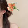 Vintage Water-Sprinkling Festival Hair Clip Fresh Floral Headwear  Side Bangs
