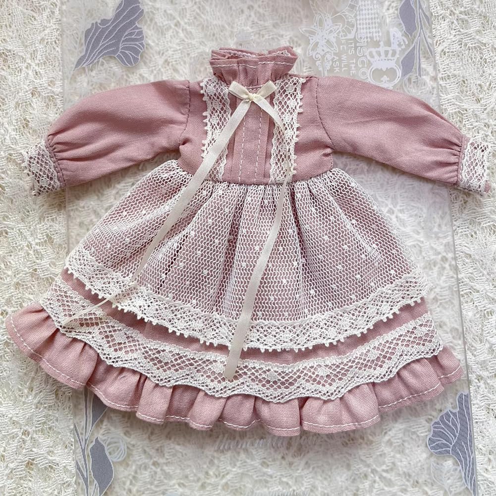 Rakulifey одежда для кук Blythe, наряд, платье, комбинезон, наряд для Neo Blythe, совместимый с Obitsu 24, 3 цвета (розовый)