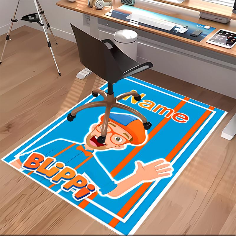Custom personalization Blippi Print Area Rug - Soft, Washable Non-Slip Indoor Mat,Living Room,Home&Office Decorative Rug