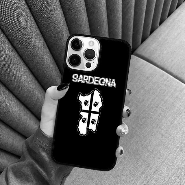 Чехол для телефона с флагом Сардинии для iPhone 17 Air 16 15 14 Plus apple 16 11 12 13 Pro Max coque