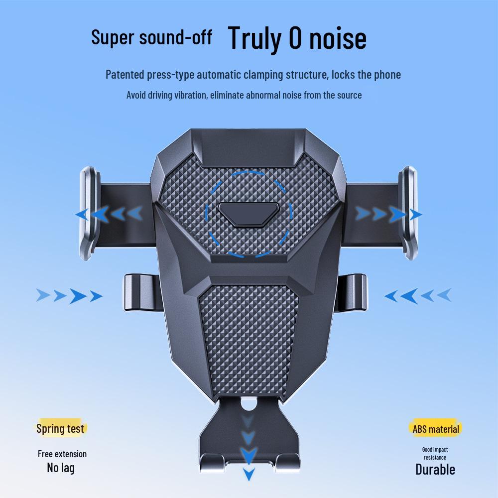 Телескопический автоматический фиксирующийся держатель для телефона в автомобиль с присоской и креплением на воздуховод