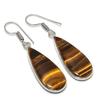Tiger Eye Gemstone 925 Sterling Silver Jewelry Earring 1.81"