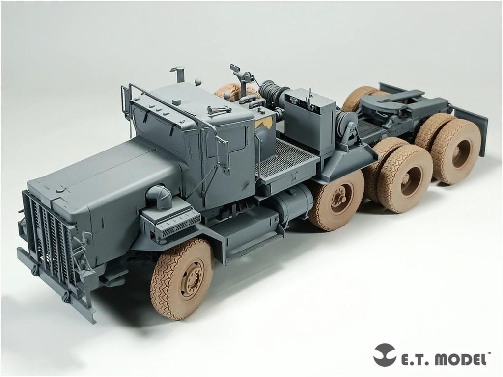 ET Model 1/35 Scale Modern US Army M911 C-HET (8x6) Tank Transport Truck with Weight-Deforming Tires for Meng Models, Plastic Model Parts P35-118