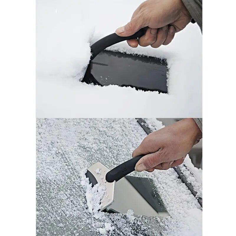 Household Use Snow Scraper Ice Scraper Ice Shovel For Car Windshield Portable Snow Sweeping Brush Vehicle Car Cleaning Tool Multi Functional Unique