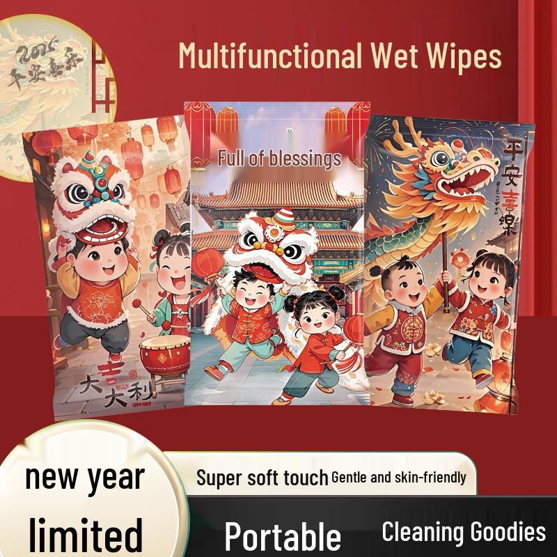 Индивидуально упакованные влажные салфетки из чистой воды для рук и рта - Портативные для детей и младенцев