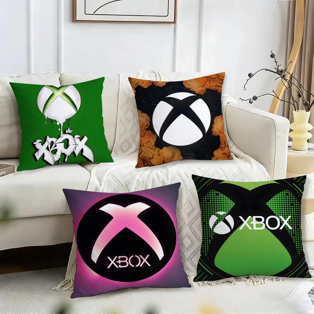 Двусторонняя наволочка-подушка с принтом X-XBox, двусторонняя плюшевая наволочка – Для автомобиля, дивана, спальни, идеально в качестве подарка.