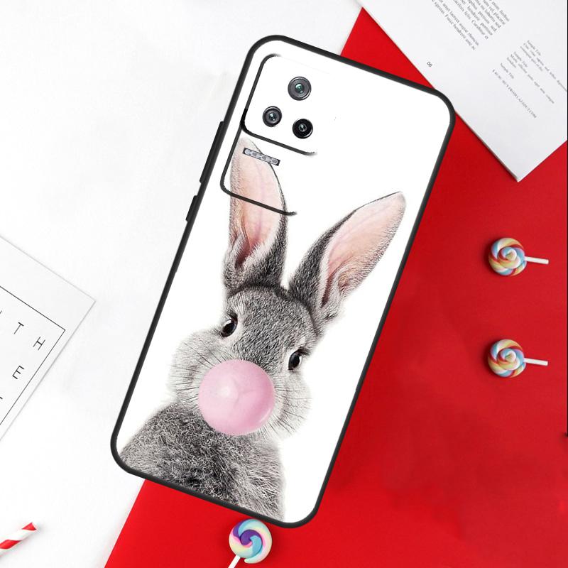 Милый Чехол-Кролик Для Xiaomi 13T 11T 12T 14T Pro 13 14 15 Ultra POCO X7 Pro X3 X5 X6 F5 F6 M6 Pro Чехол