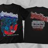 JUDAS PRIEST Группа 1980 Тур British Steel Черная Двусторонняя Футболка