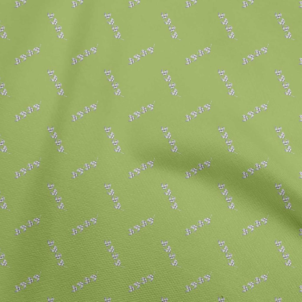 oneOone Ткань Cotton Flex Forest Green Fabric с цветочным узором для шитья, напечатанная ткань для рукоделия, ярд 40 дюймов