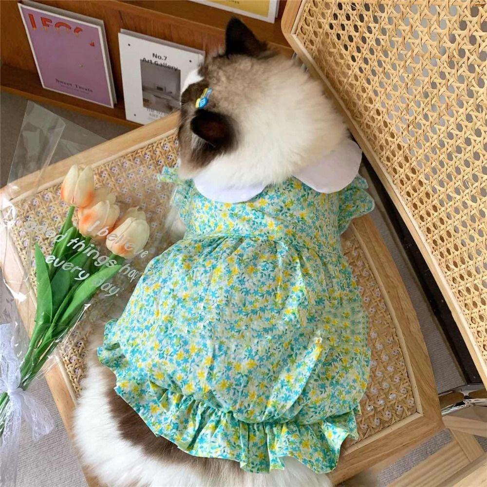 Cotton Dog Clothes Cute Pet Vest Pet Supplies Pet Summer Princess Skirt  Puppy