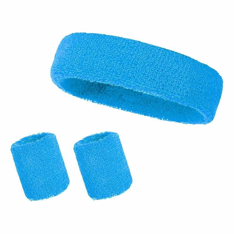 Sports Headband and Wrist Strap 3-piece Set, Sports Football Sweat Absorber, Girl's Headband and Wrist Sweatband
