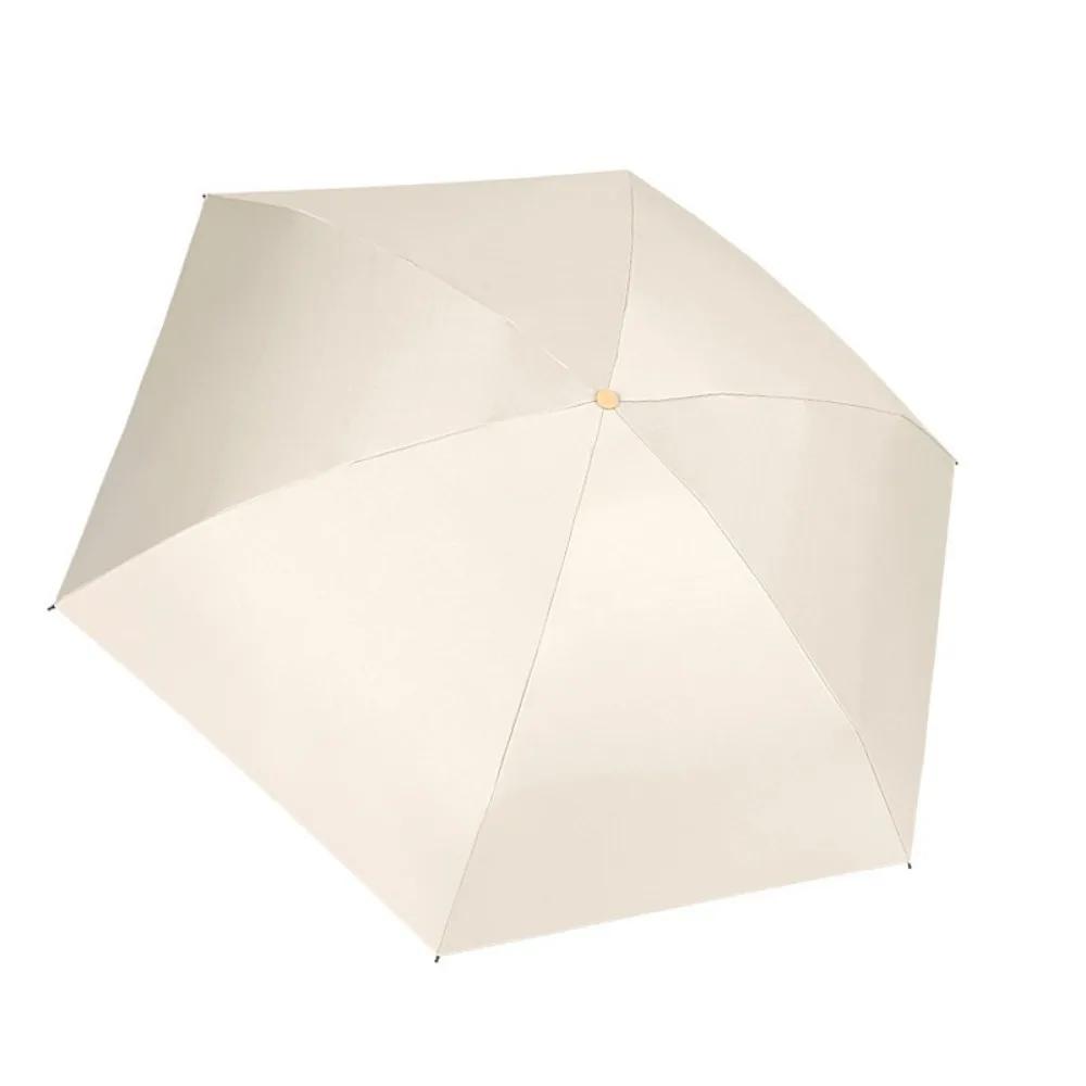Sunshade Capsule Umbrella Sunblock Portable Rain and Sun Six-bone  50%