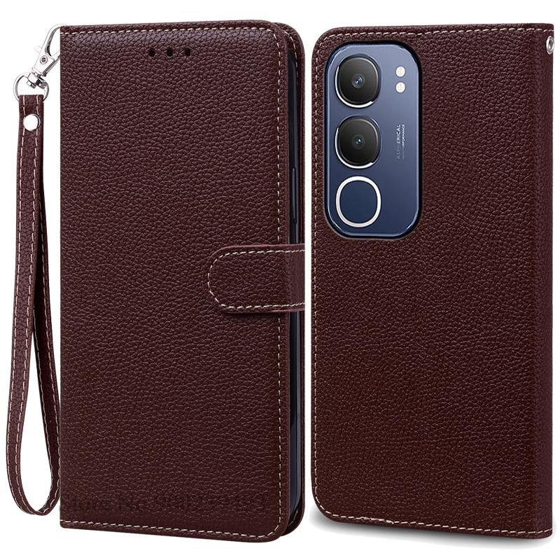 Для Vivo Y19S чехол-книжка кожаный чехол для Vivo Y19S чехол для телефона откидная крышка защитный задний чехол Fundas Shell