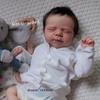 BZDOLL 48 СМ 19 дюймов 3D-раскраска Кожа с видимыми венами Мягкое на ощупь Тканевое тело Мягкий винил Спящая Кукла Реборн Новорожденная Бебе Девочка Игрушка для Девочки