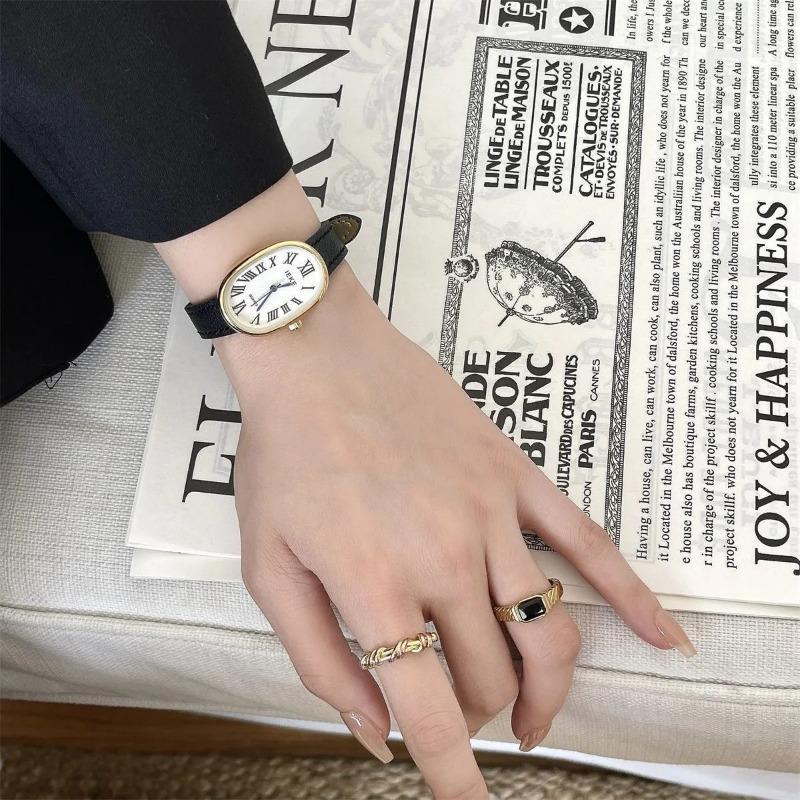 Женские кварцевые часы, роскошные овальные часы в форме тонна, винтажные римские цифры, золото, серебро, сталь, Orologio Reloj, женские наручные часы