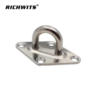 RICHWITS Засов из нержавеющей стали с бриллиантом и накладка с проушиной для подвешивания для аксессуаров для солнцезащитного паруса