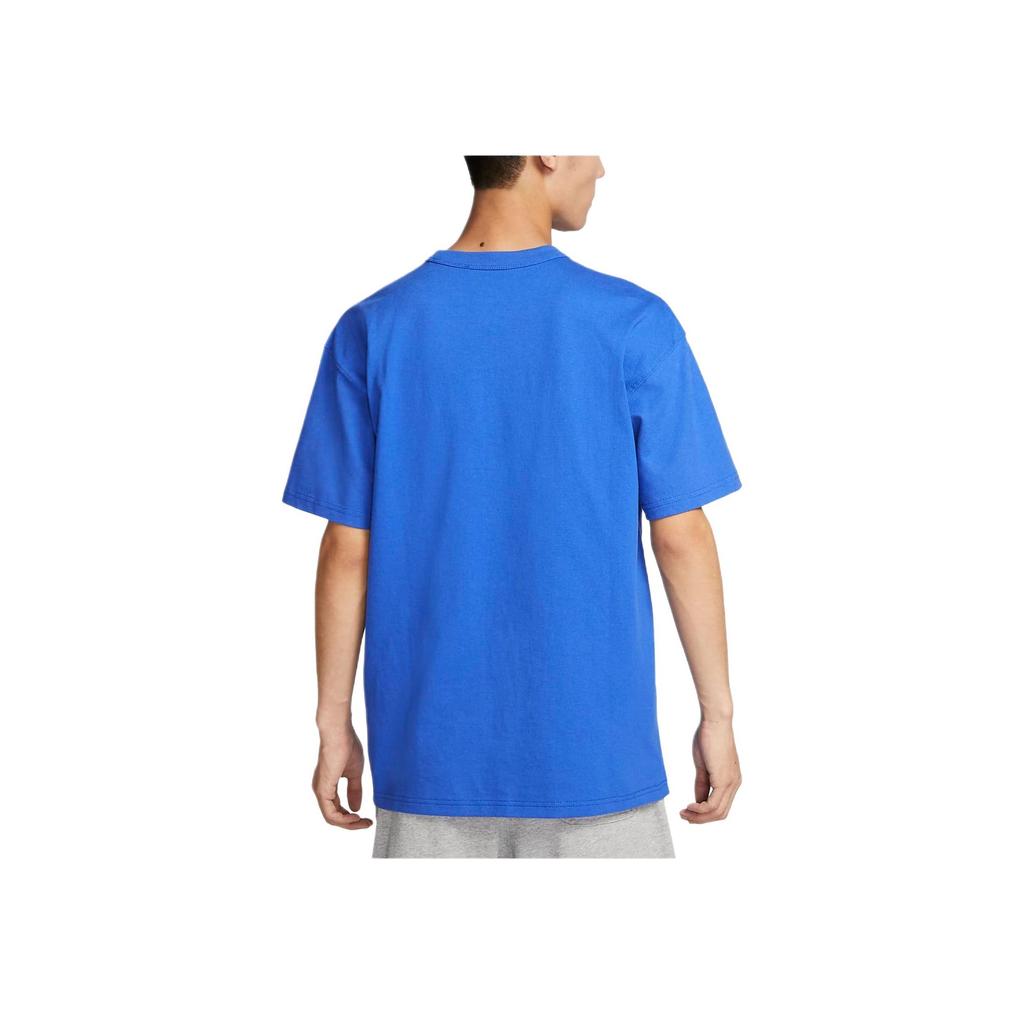Nike Футболка свободного кроя с короткими рукавами Premium Essentials и врезными рукавами, мужские топы Game-Royal-Blue DO7393-480