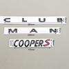 3D ABS Car Badge Letters Logo Clubman Cooper S Emblem Rear Trunk Sticker Decal Accessories For BMW MINI R53 R56 F55 F56 F65 JCW