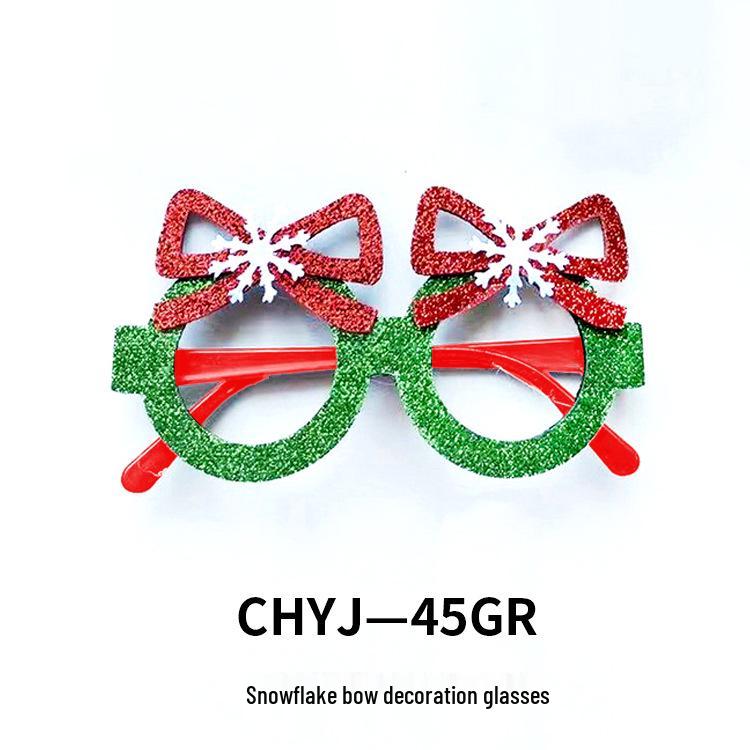 Креативные рождественские очки - Санта, Снеговик, Рога для взрослых и детей