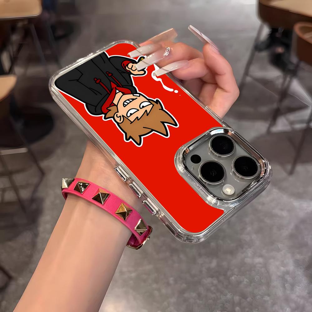 Аниме Eddsworld Торд Чехол для телефона для IPhone 17 Air 16 15 14 13 12 11 Pro Pro Max Plus Прозрачный Мягкий Чехол