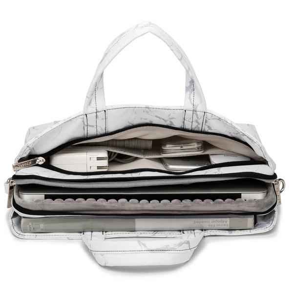 Портфель для ноутбука Kinmac 360 series, белый мрамор