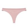 European-American Low Waist Cotton Seamless Nude Thong for Women