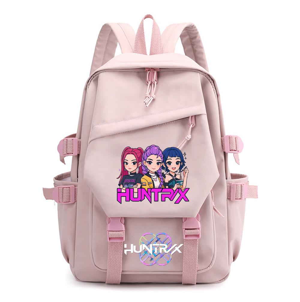 Мультяшный K-pop Рюкзак с принтом «Охотники на демонов» для мальчика-подростка, школьная сумка для девочки, детский студенческий рюкзак для книг, женская дорожная сумка, детский подарок, рюкзак