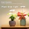 Angel Ring USB Dimmable Grow Light with Telescopic Rod & Timer - Full Spectrum for Succulents & Bonsai