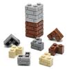 Universal Wall Tiles 1X2 1X4 Compatible Small Particle Building Block Pattern Brick Building Block Castle Brick Building Parts
