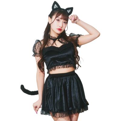Clearstone GLOWHOLIC Косплей Хэллоуин Девчачья Кошка Черная Женская