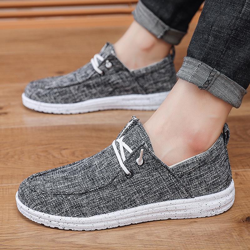Спортивная обувь Tide Одинарная обувь Удобная Дышащая Износостойкая Обувь для ходьбы Осенняя Мужская обувь Модная Повседневная обувь Низкий верх Мужская Тканевая обувь Обувь для скейтборда